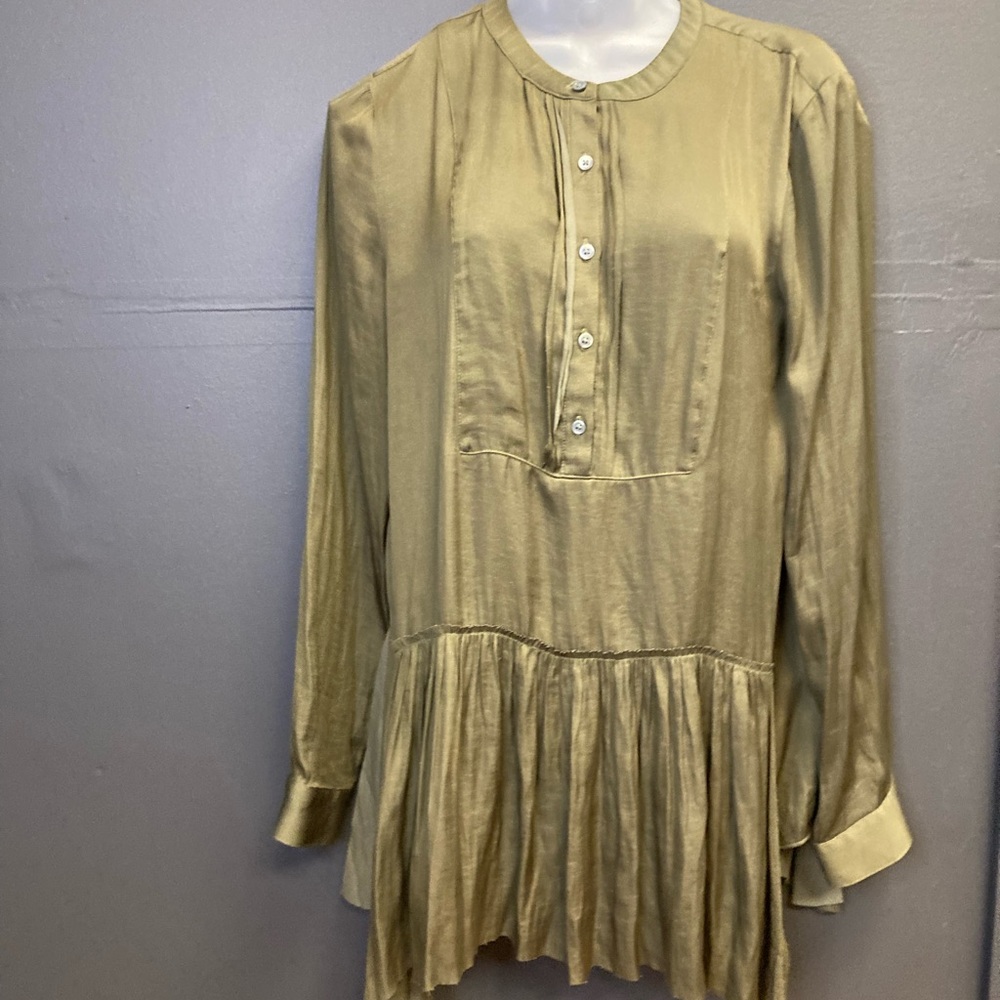 Banana Republic heritage collection woman green Peplum Size Small